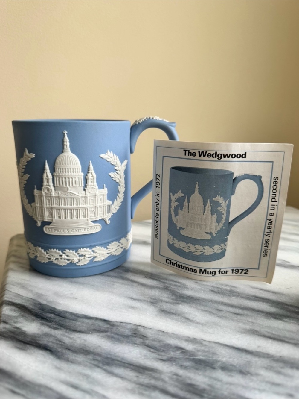 Vintage 1972 Wedgwood Jasperware Mug